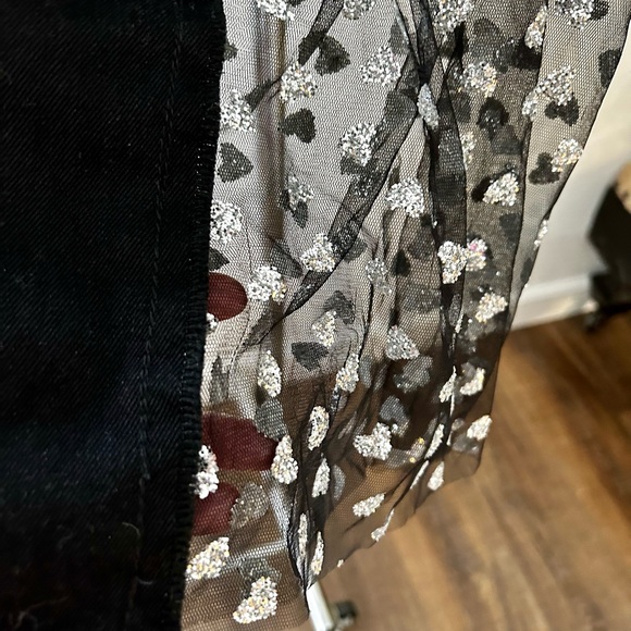 Black jeans with sheer side panels - Picture 5 of 14